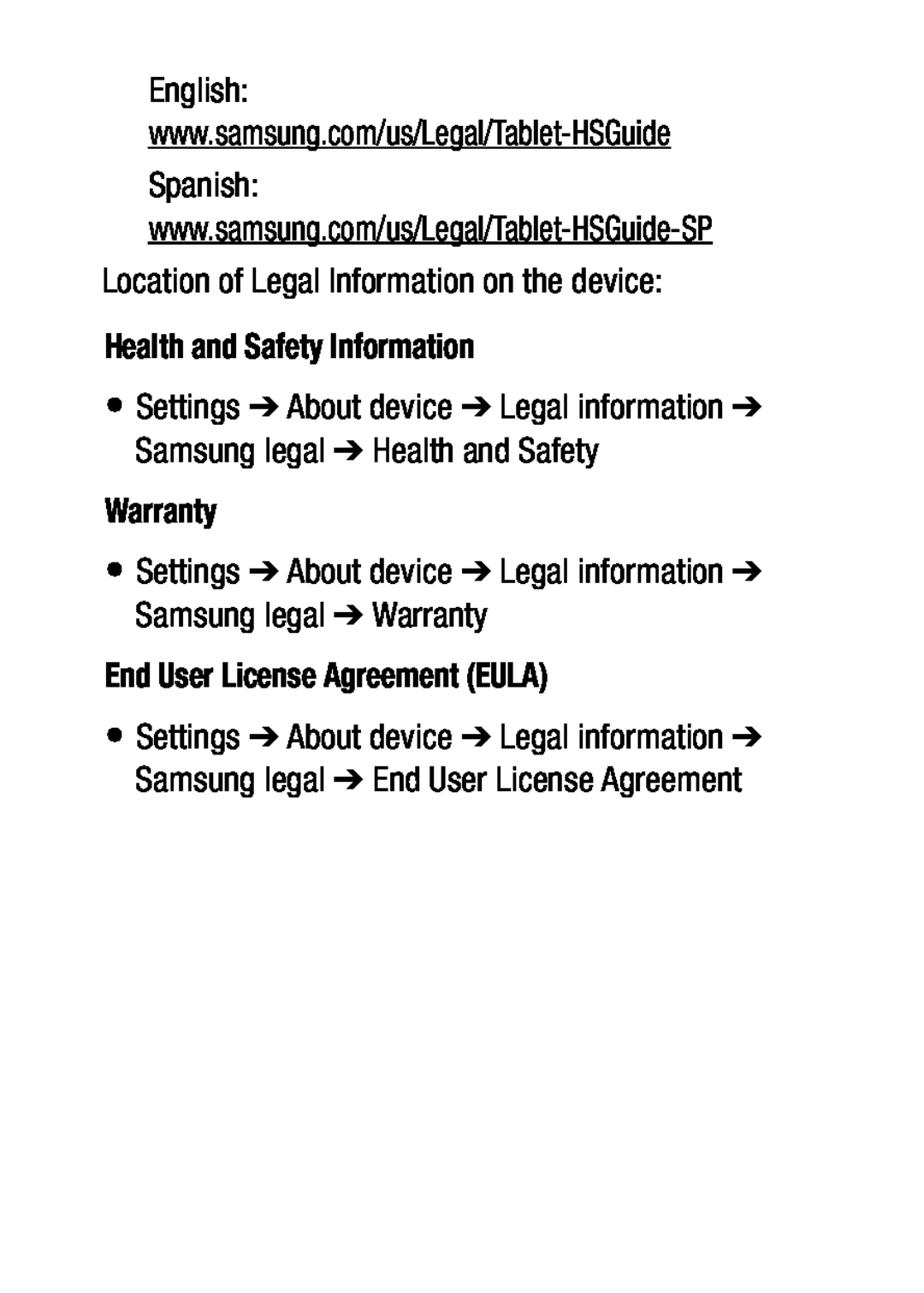 www.samsung.com/us/Legal/Tablet-HSGuide Galaxy Tab E 8.0 Verizon