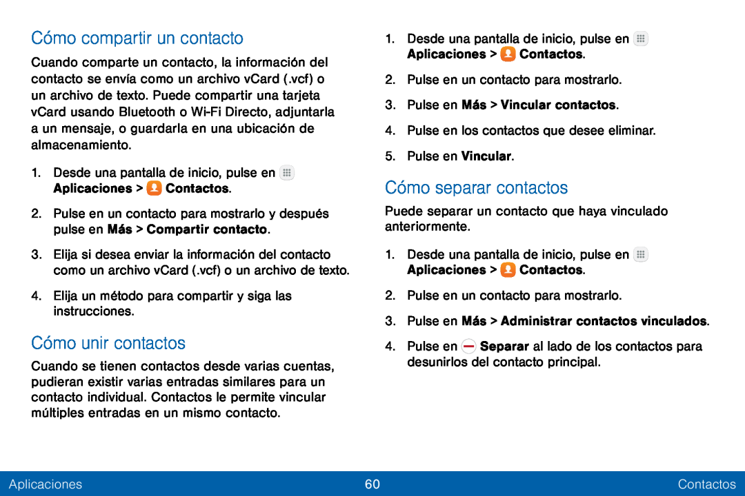 Cómo compartir un contacto Cómo unir contactos