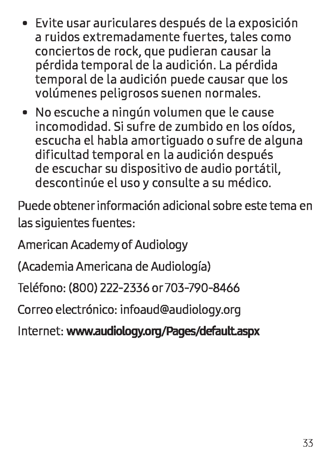 Internet: www.audiology.org/Pages/default.aspx