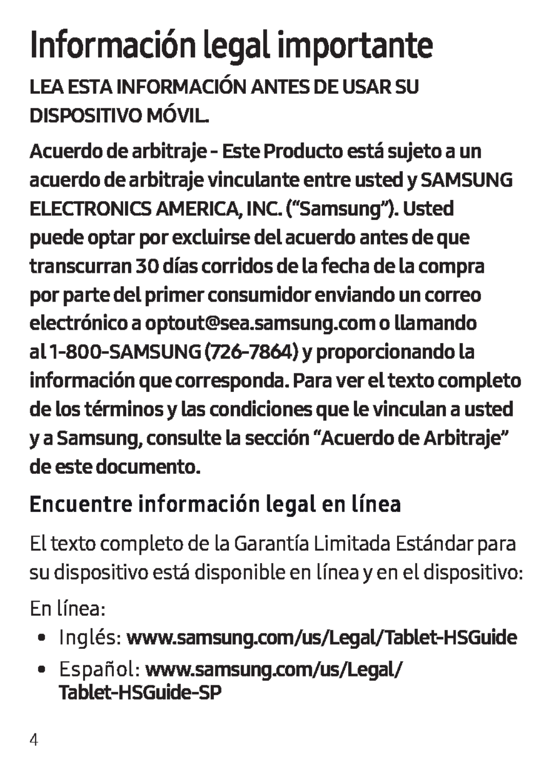 Encuentre información legal en línea Galaxy Tab E 8.0 T-Mobile