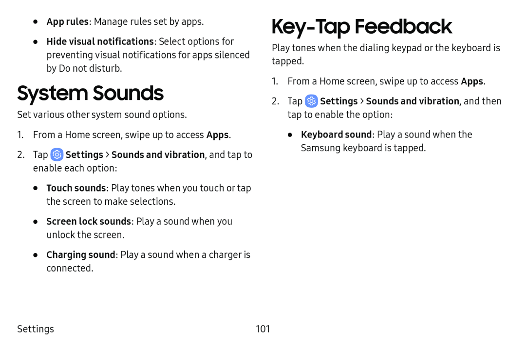 Key-TapFeedback Galaxy Tab E 8.0 US Cellular