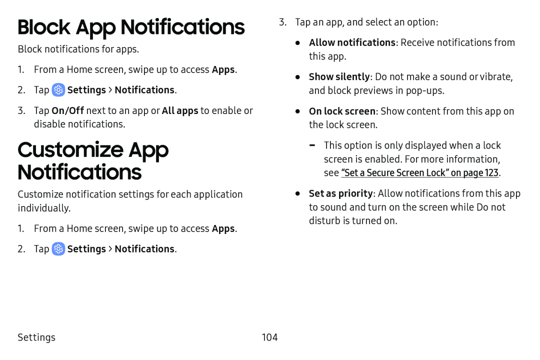 Block App Notifications Customize App