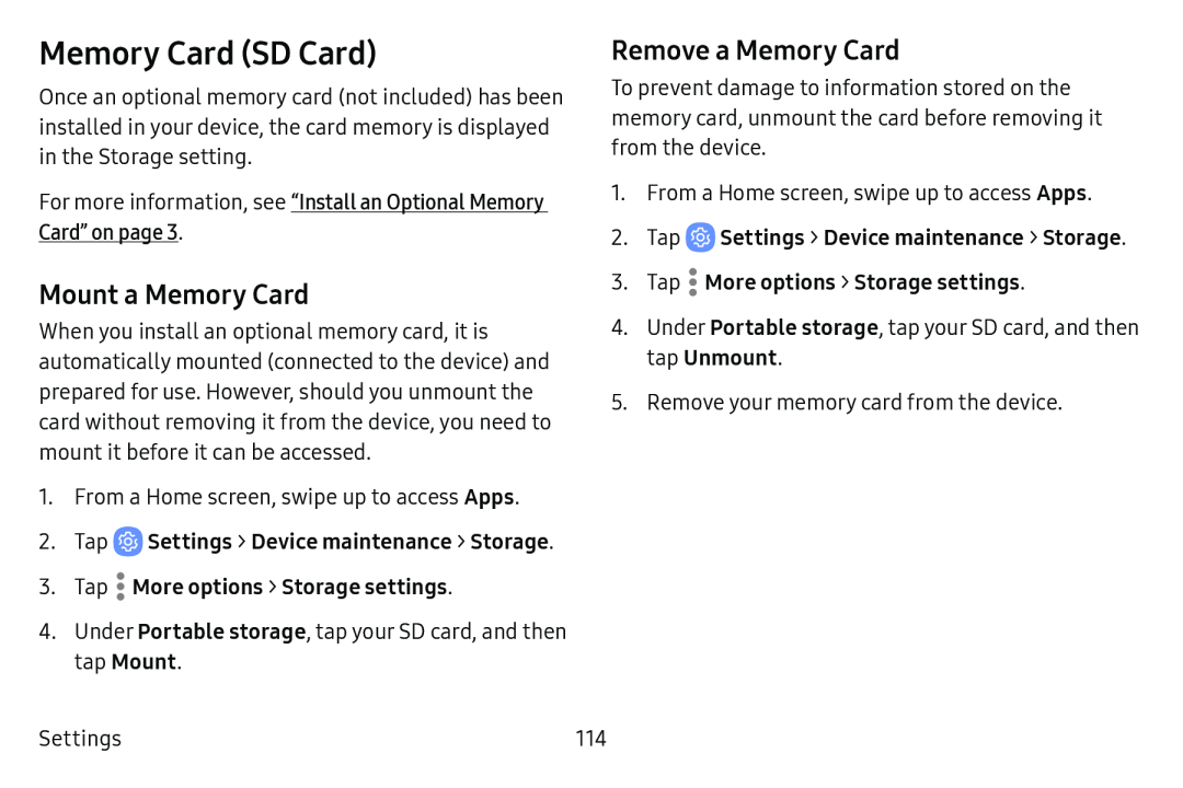 Remove a Memory Card Galaxy Tab E 8.0 US Cellular