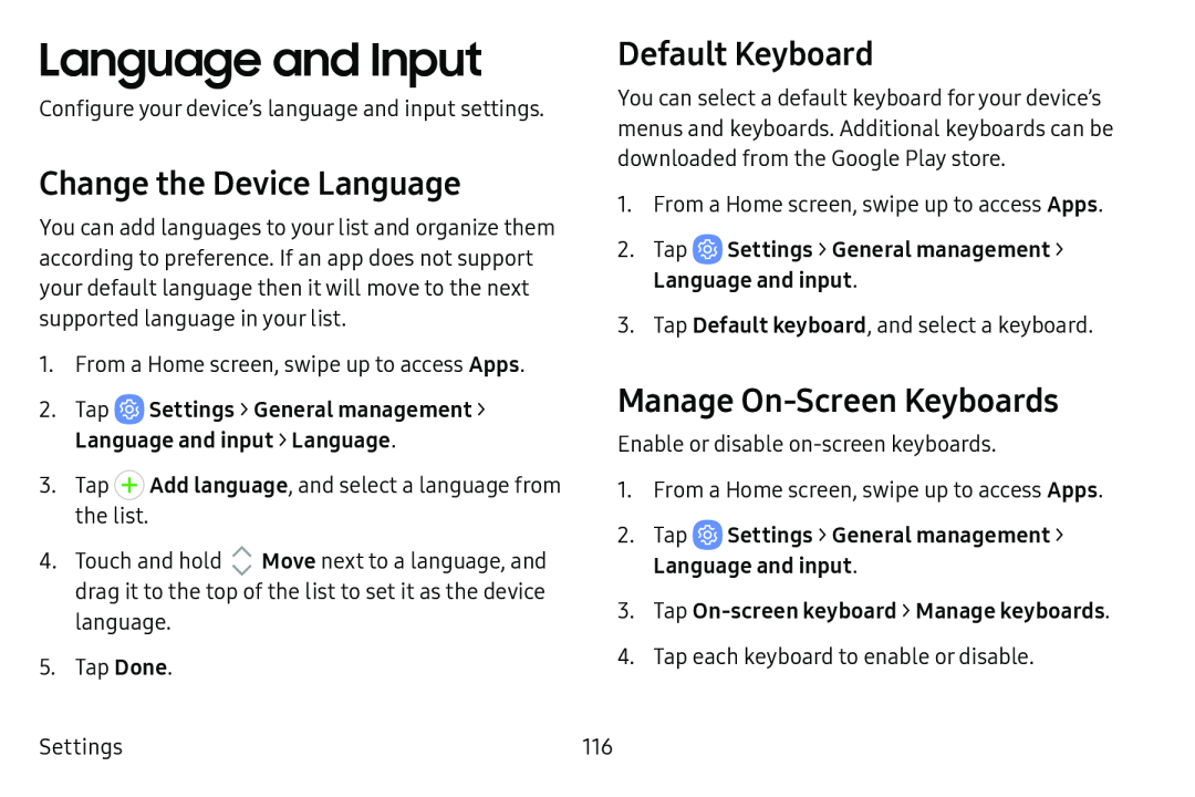 Change the Device Language Galaxy Tab E 8.0 US Cellular