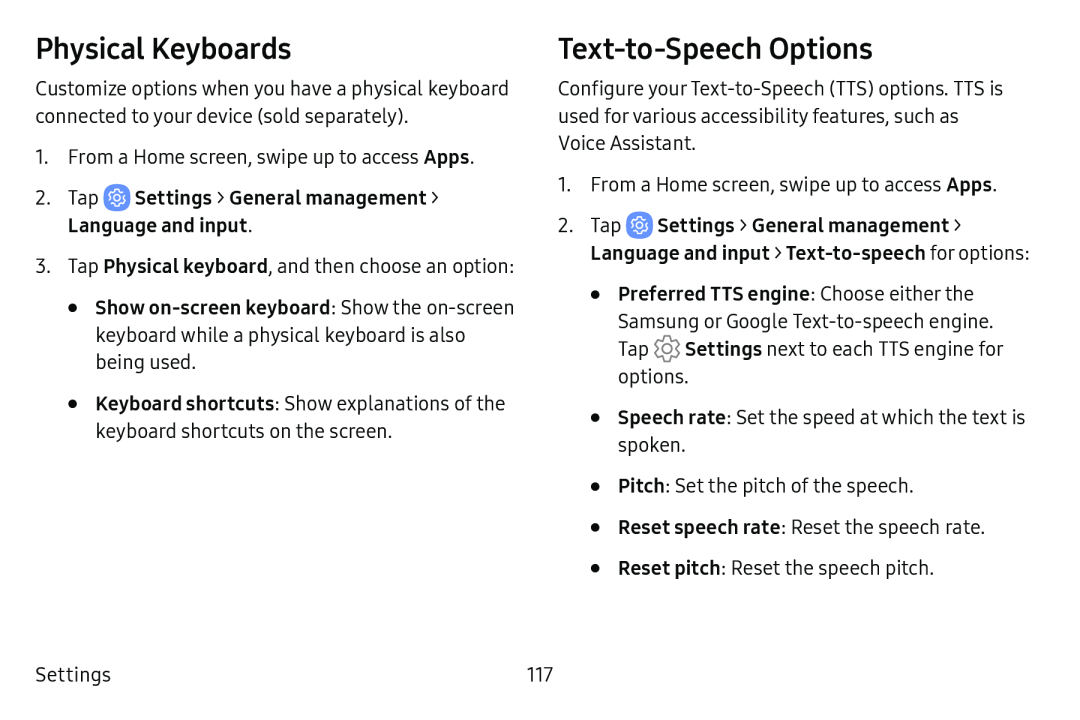 Physical Keyboards Text‑to‑Speech Options