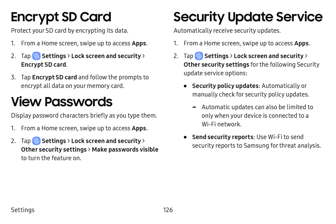 View Passwords Galaxy Tab E 8.0 US Cellular