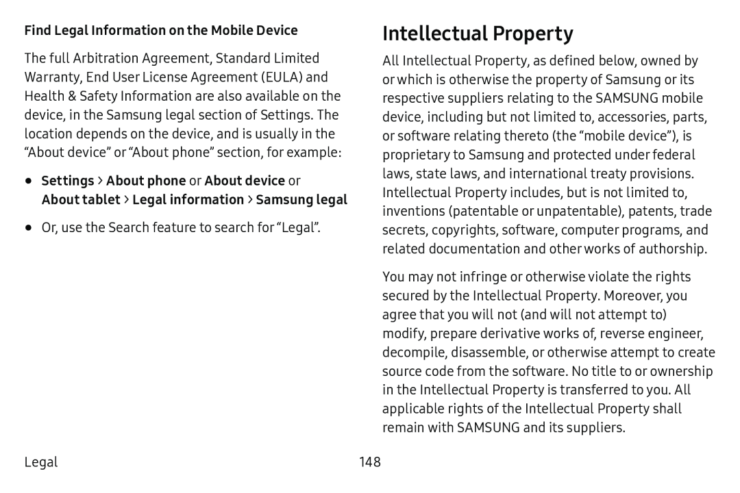 Intellectual Property Galaxy Tab E 8.0 US Cellular