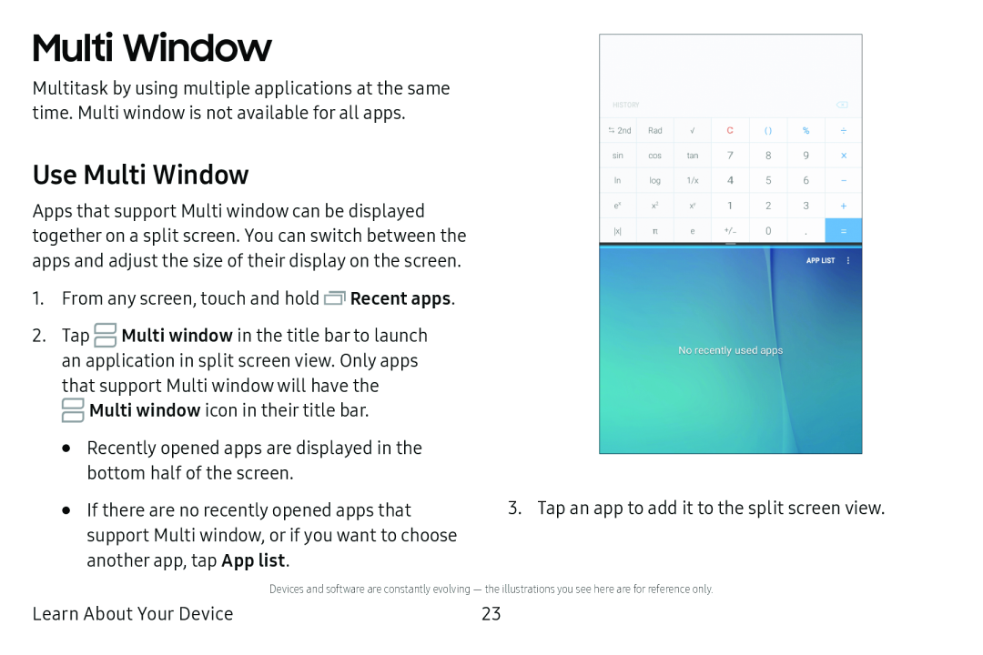 Use Multi Window Multi Window