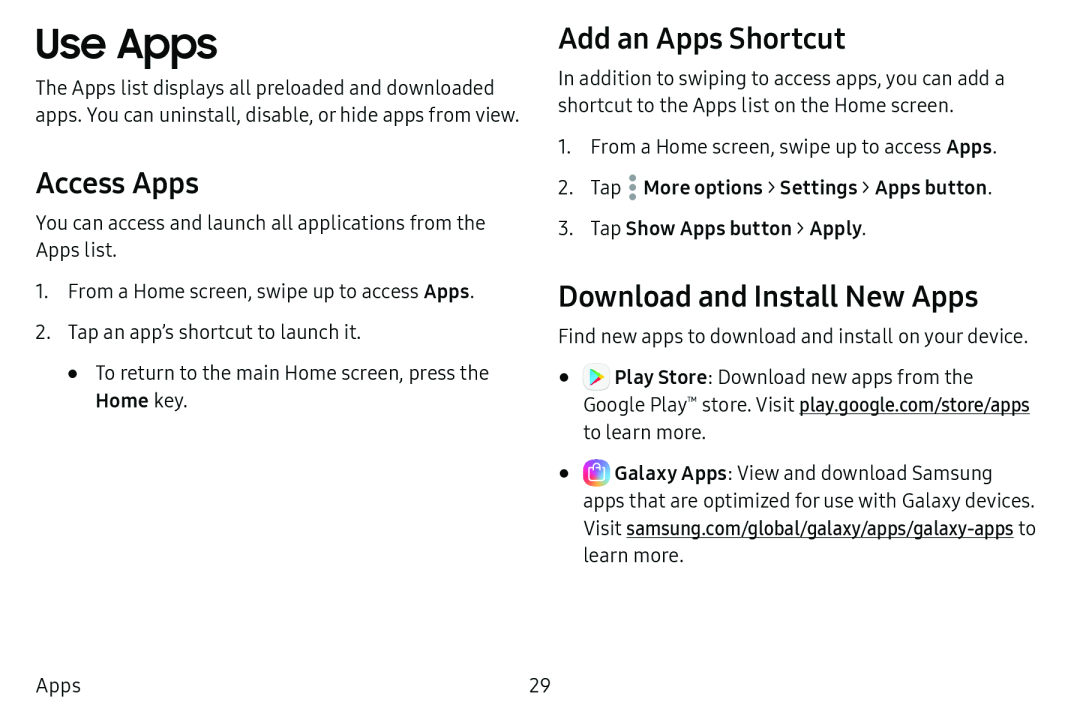 Access Apps Galaxy Tab E 8.0 US Cellular