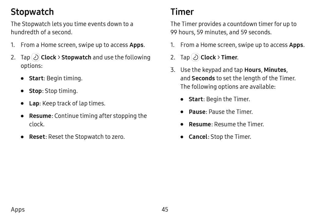 Stopwatch Timer