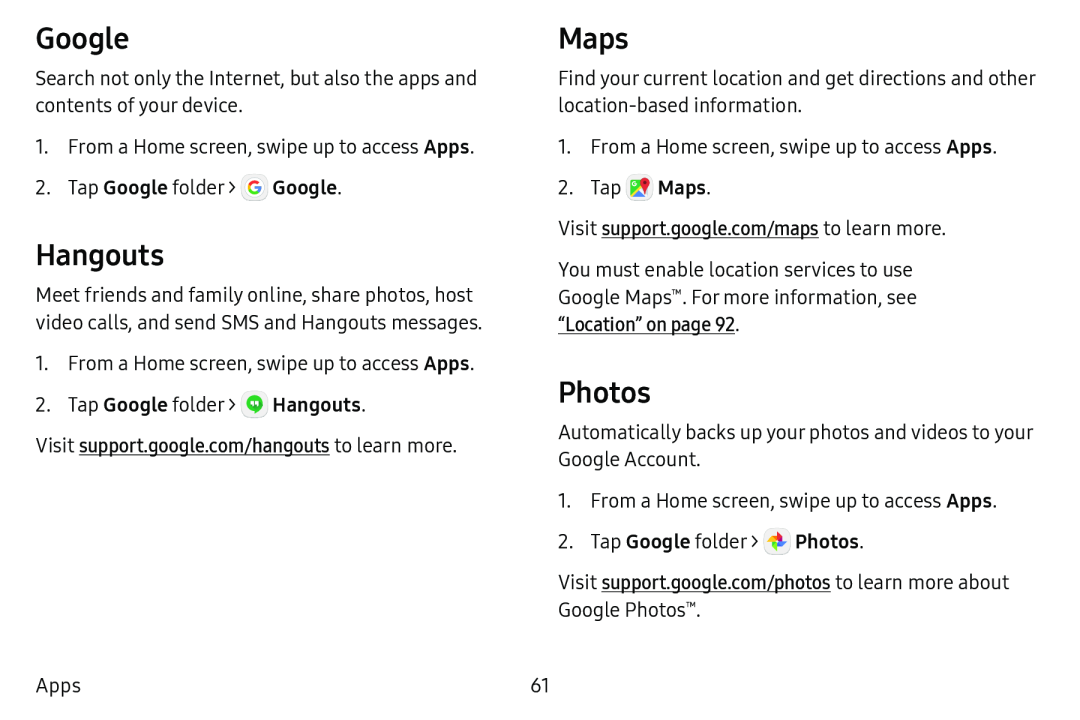 Maps Galaxy Tab E 8.0 US Cellular