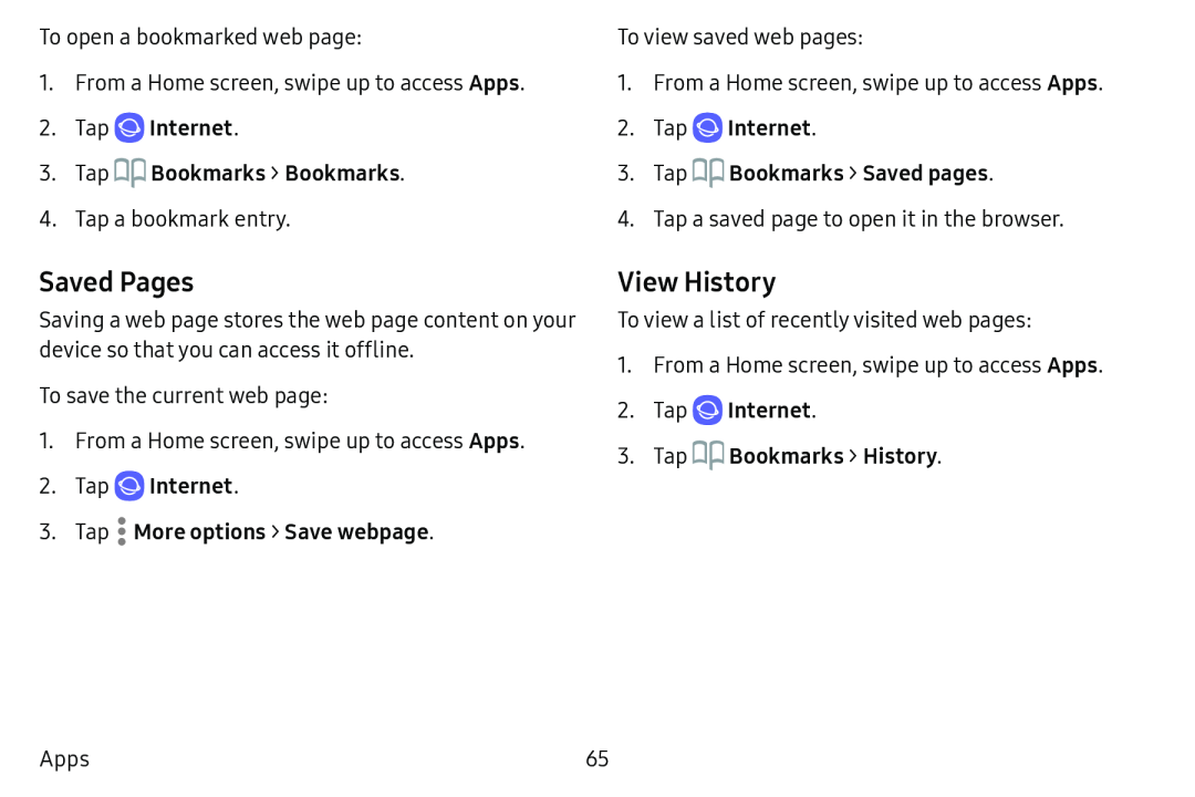 View History Galaxy Tab E 8.0 US Cellular