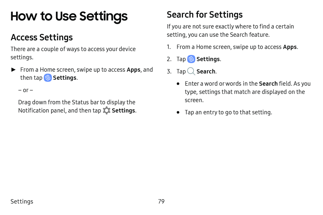 Access Settings Galaxy Tab E 8.0 US Cellular