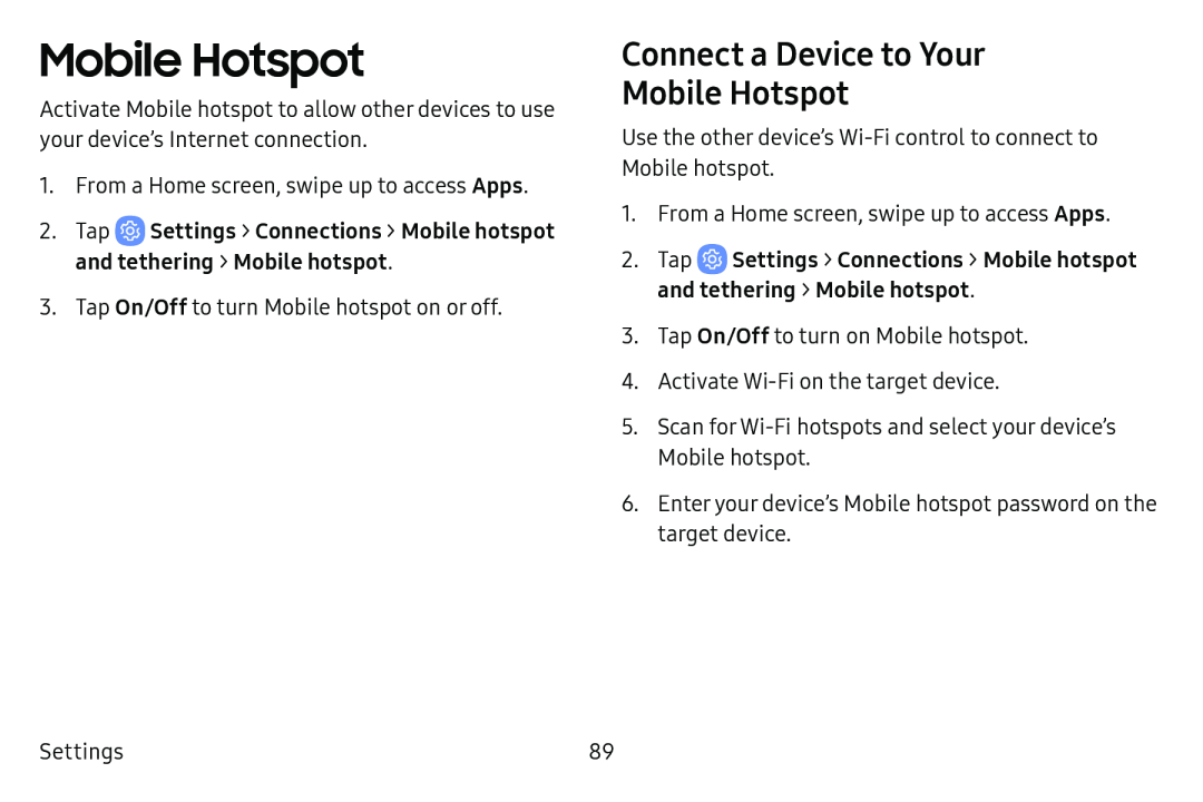 Connect a Device to Your Mobile Hotspot