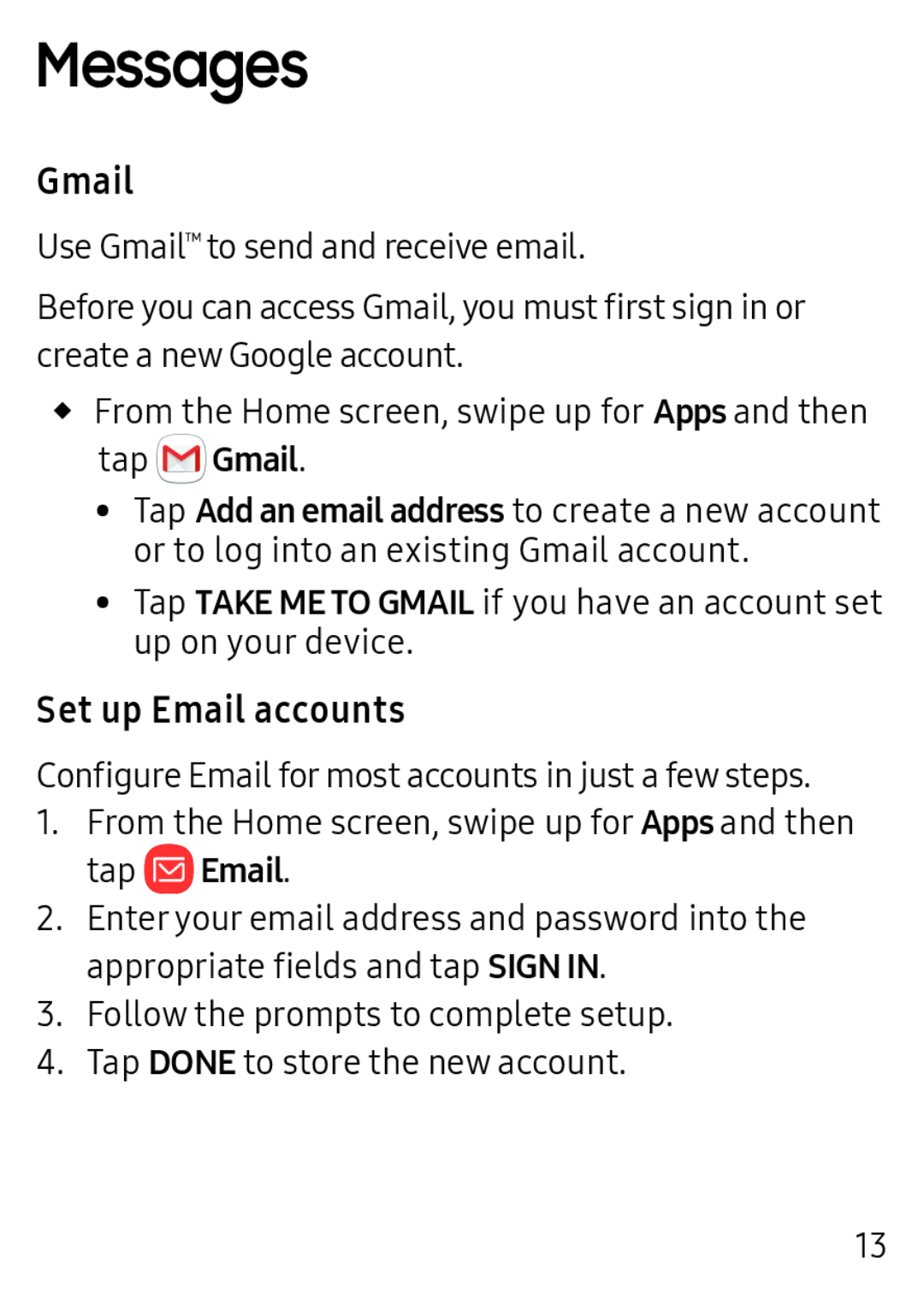 Gmail Set up Email accounts