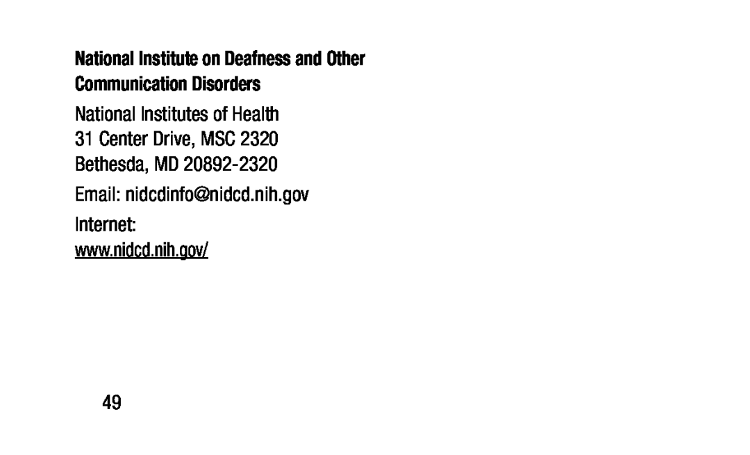 National Institutes of Health 31 Center Drive, MSC