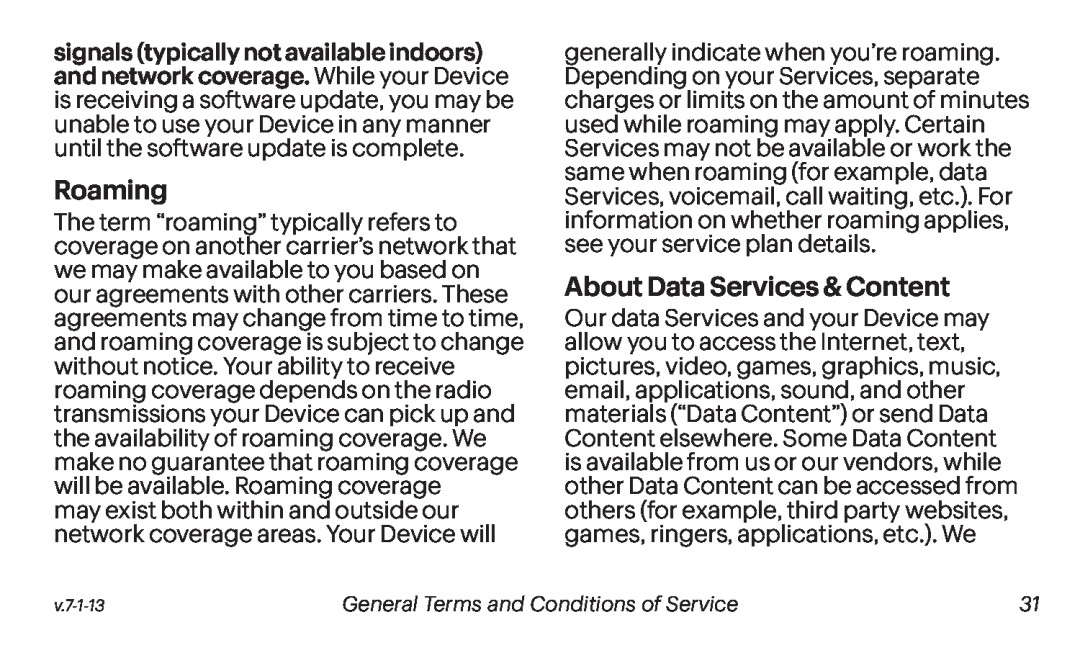 About Data Services & Content Galaxy Tab S 10.5 Sprint