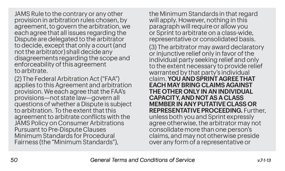 to arbitrate Galaxy Tab S 10.5 Sprint