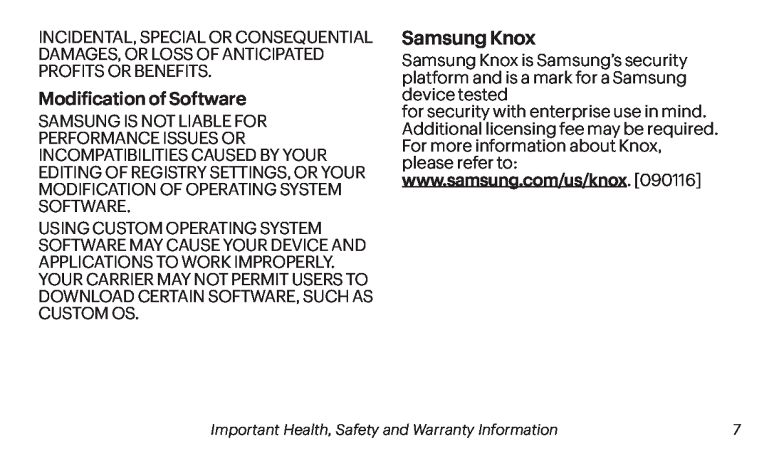Samsung Knox Galaxy Tab S 10.5 Sprint