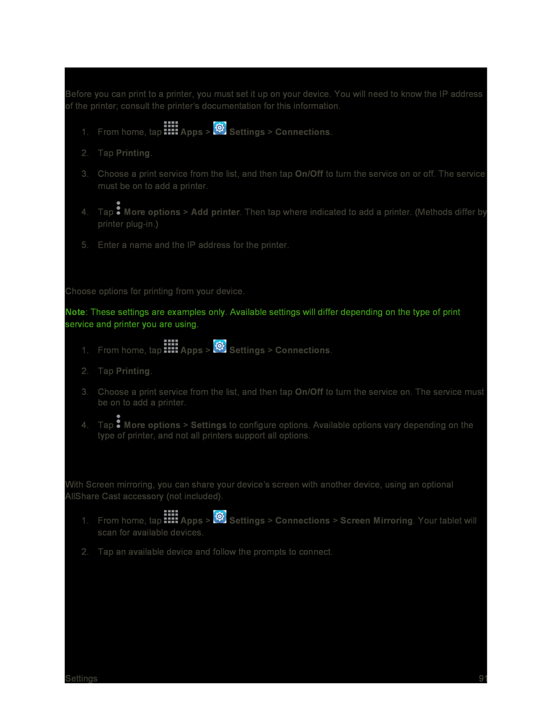 Add a Printer Configure Print Settings