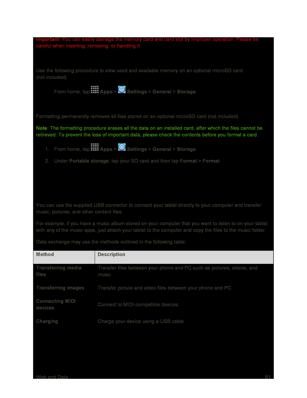 Transfer Files Between Your Tablet and a Computer Galaxy Tab S 10.5 Sprint