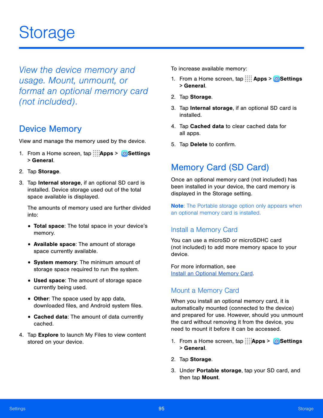 Install a Memory Card Mount a Memory Card