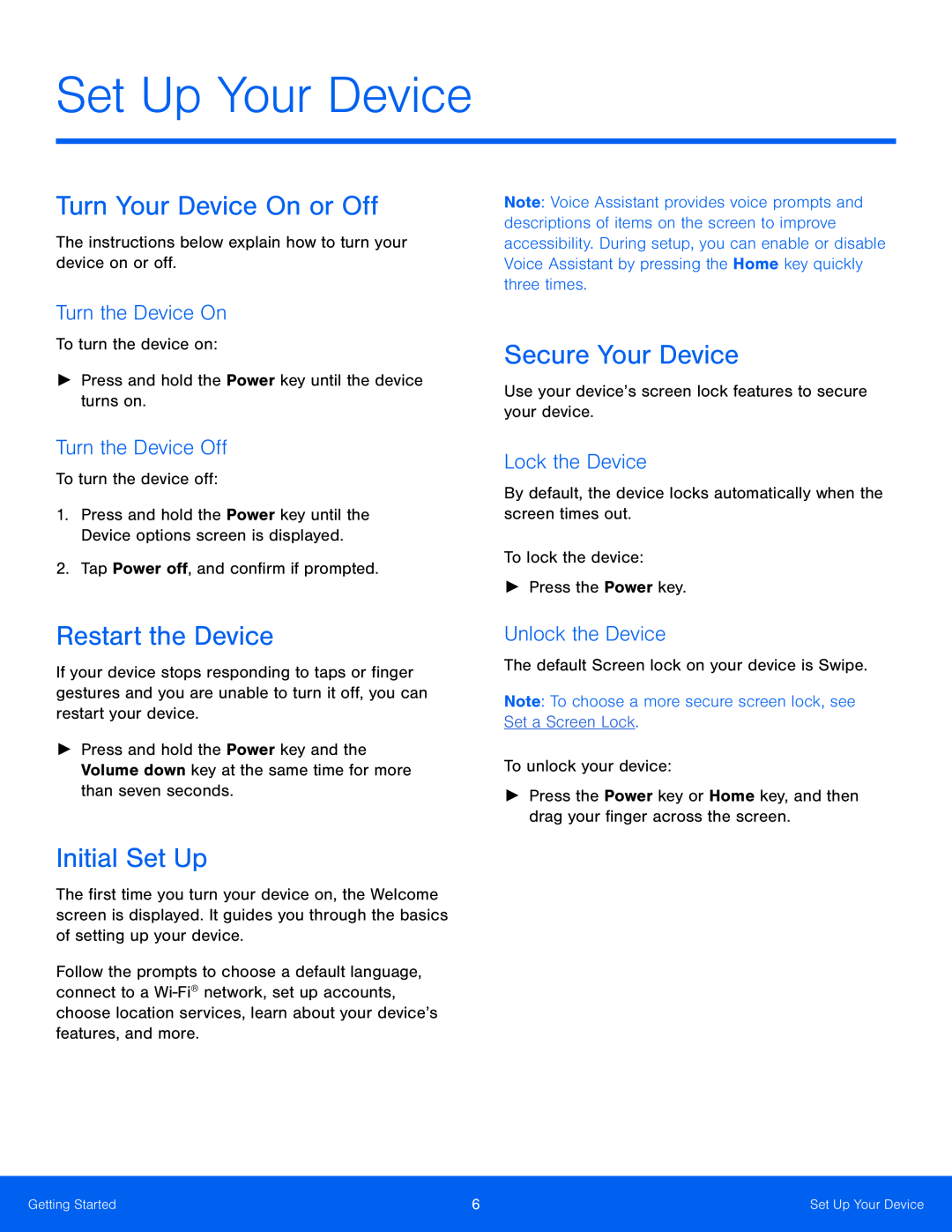 Turn the Device On Galaxy Tab S 10.5 US Cellular