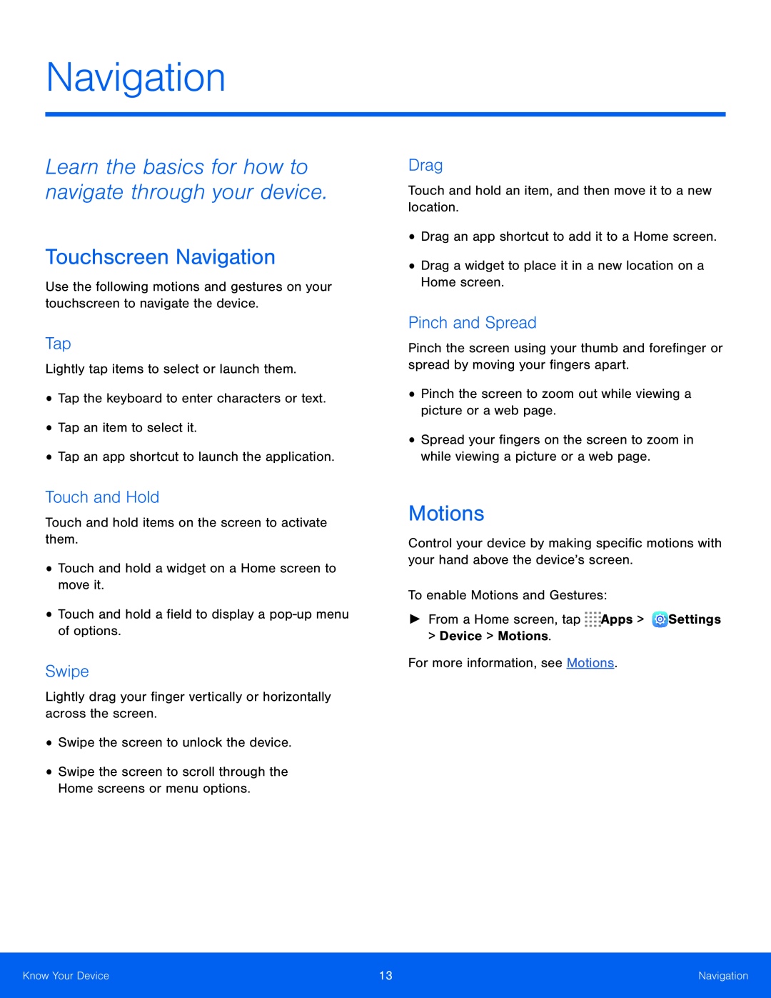 Learn the basics for how to navigate through your device Galaxy Tab S 10.5 US Cellular