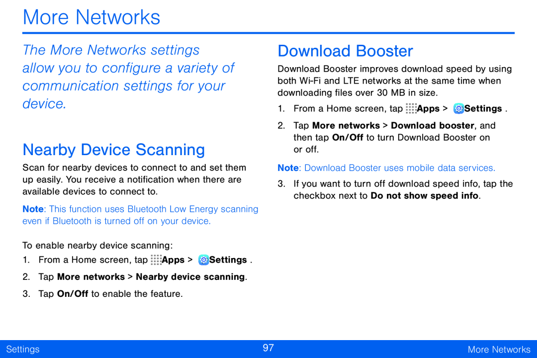 Nearby Device Scanning Download Booster