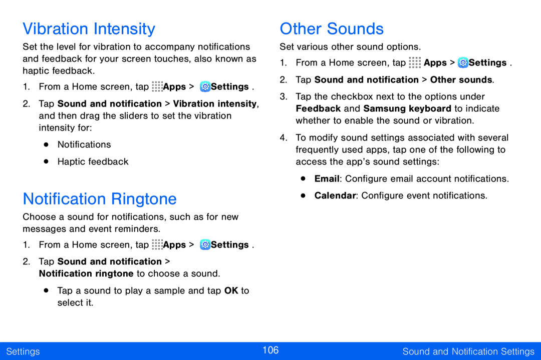 Notification Ringtone Galaxy Tab S 10.5 Verizon