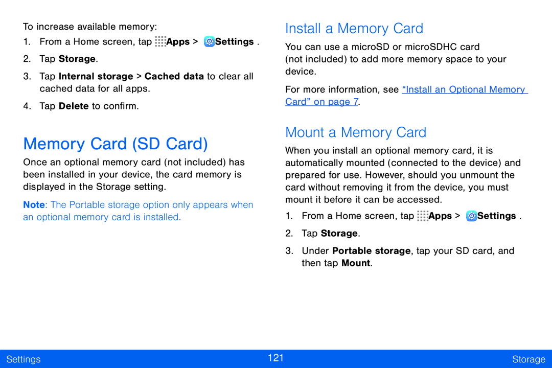 Install a Memory Card Mount a Memory Card