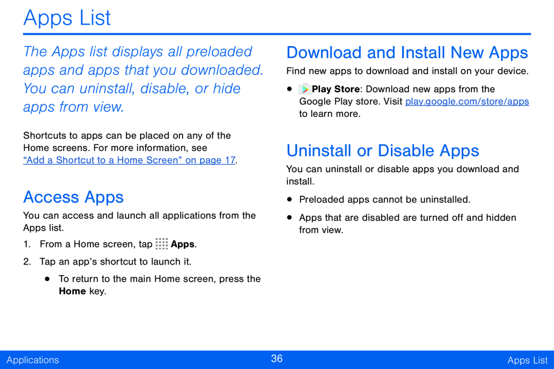 Access Apps Download and Install New Apps