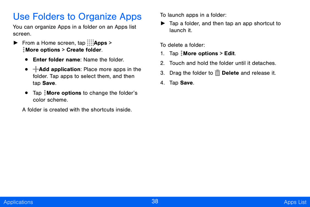 Use Folders to Organize Apps