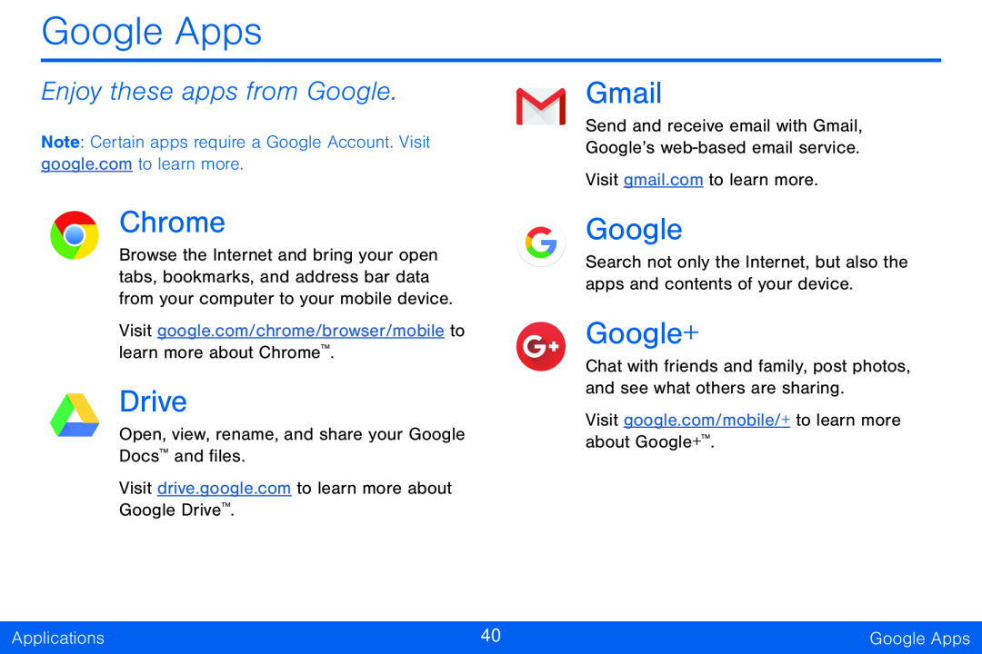 Enjoy these apps from Google Chrome