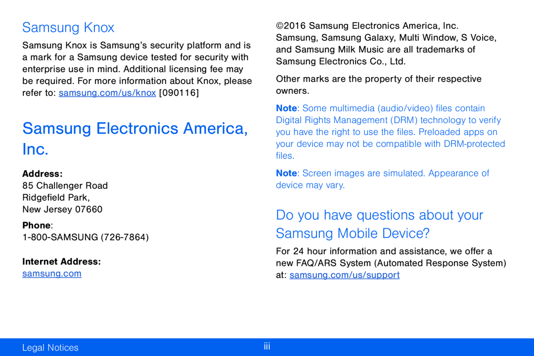 Samsung Electronics America, Inc Galaxy Tab S 10.5 Verizon