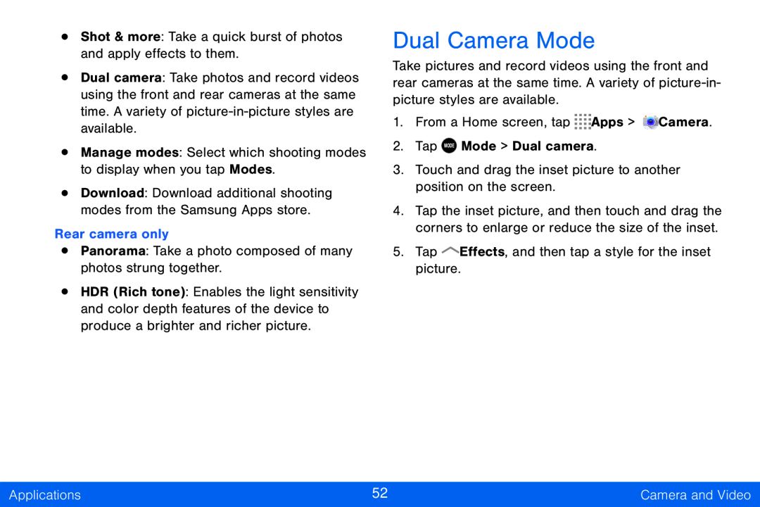 Dual Camera Mode