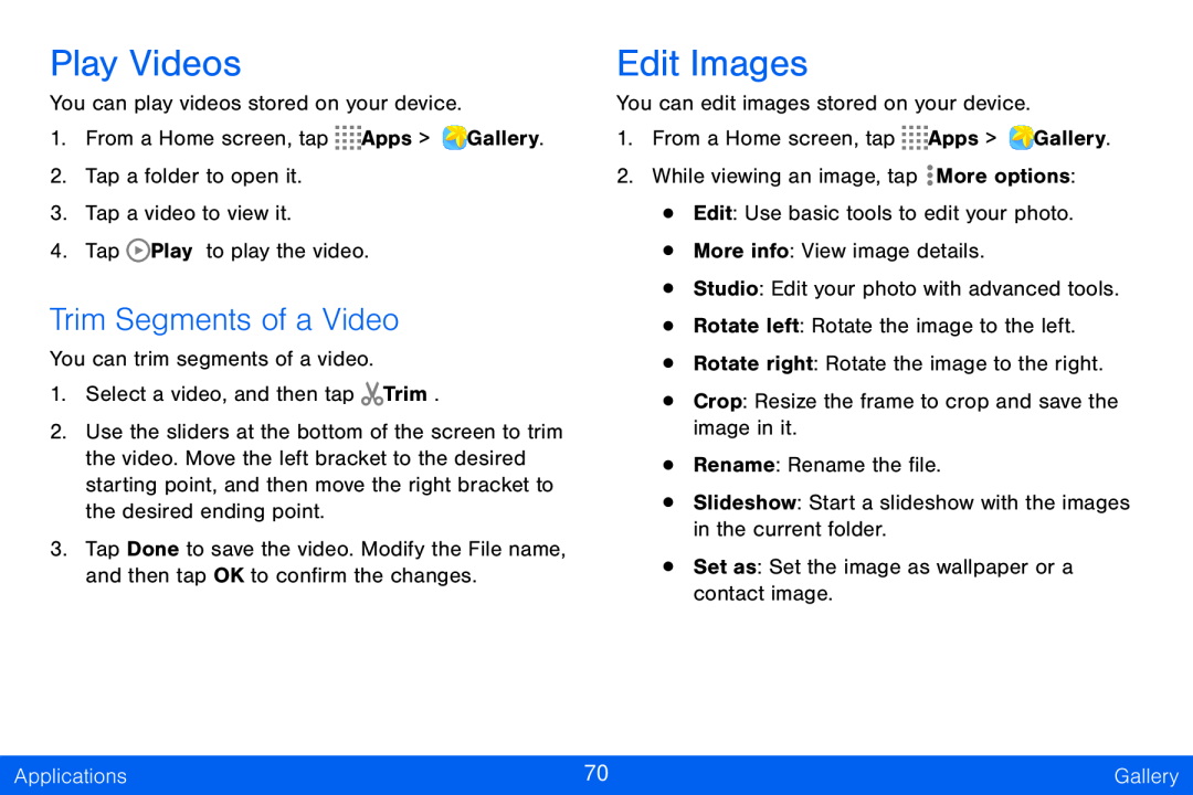 Trim Segments of a Video Play Videos