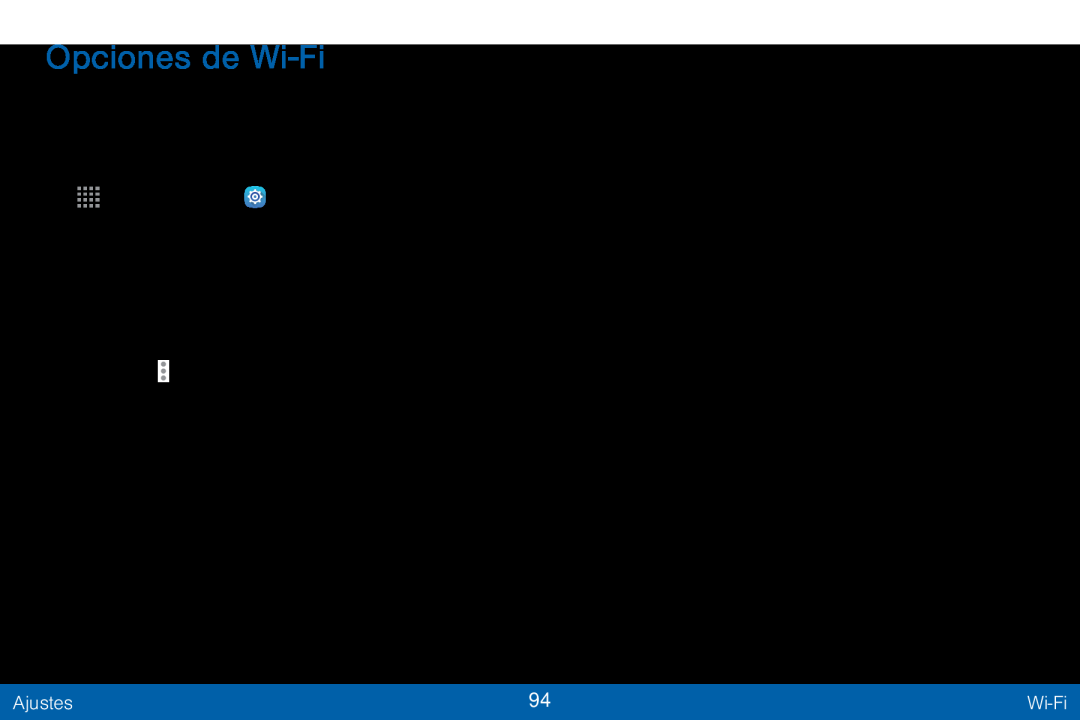 Opciones de Wi-Fi