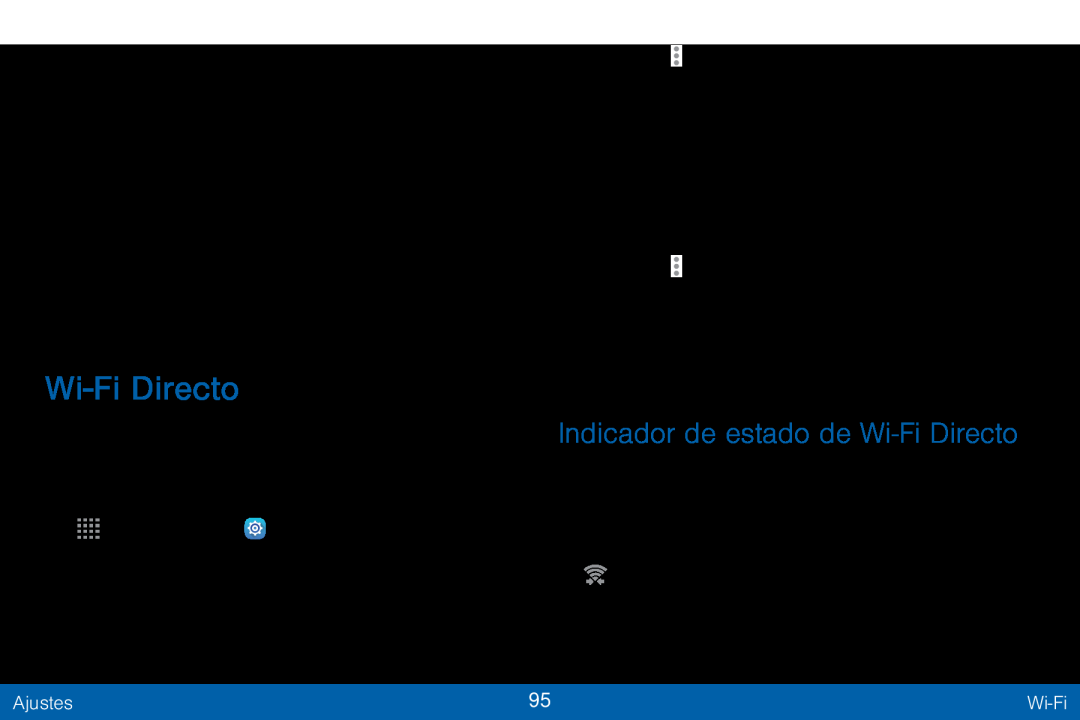 Indicador de estado de Wi-FiDirecto Wi-FiDirecto