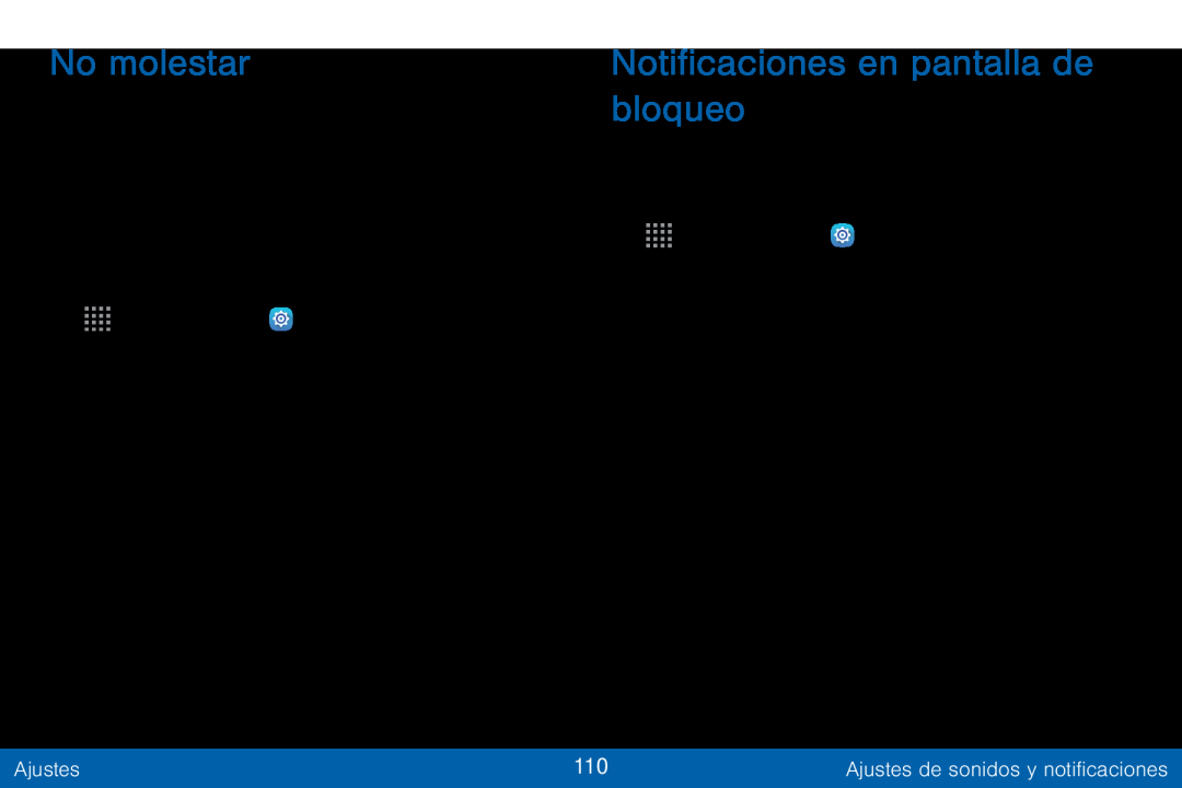 No molestar Notificaciones en pantalla de bloqueo