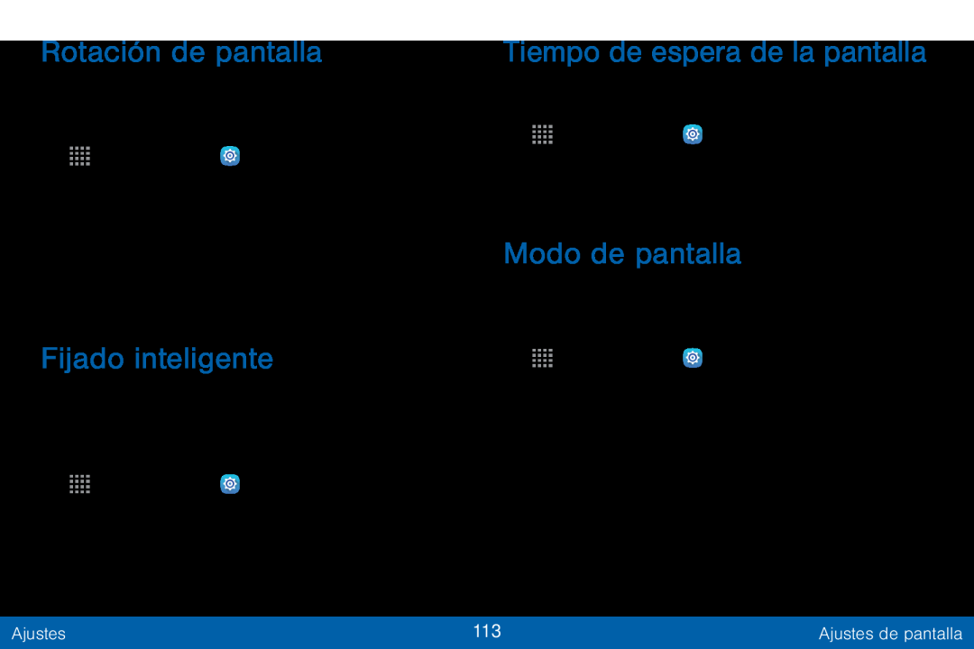 Rotación de pantalla Fijado inteligente