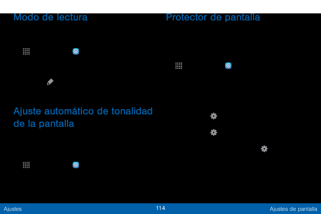 Modo de lectura Galaxy Tab S 10.5 Verizon