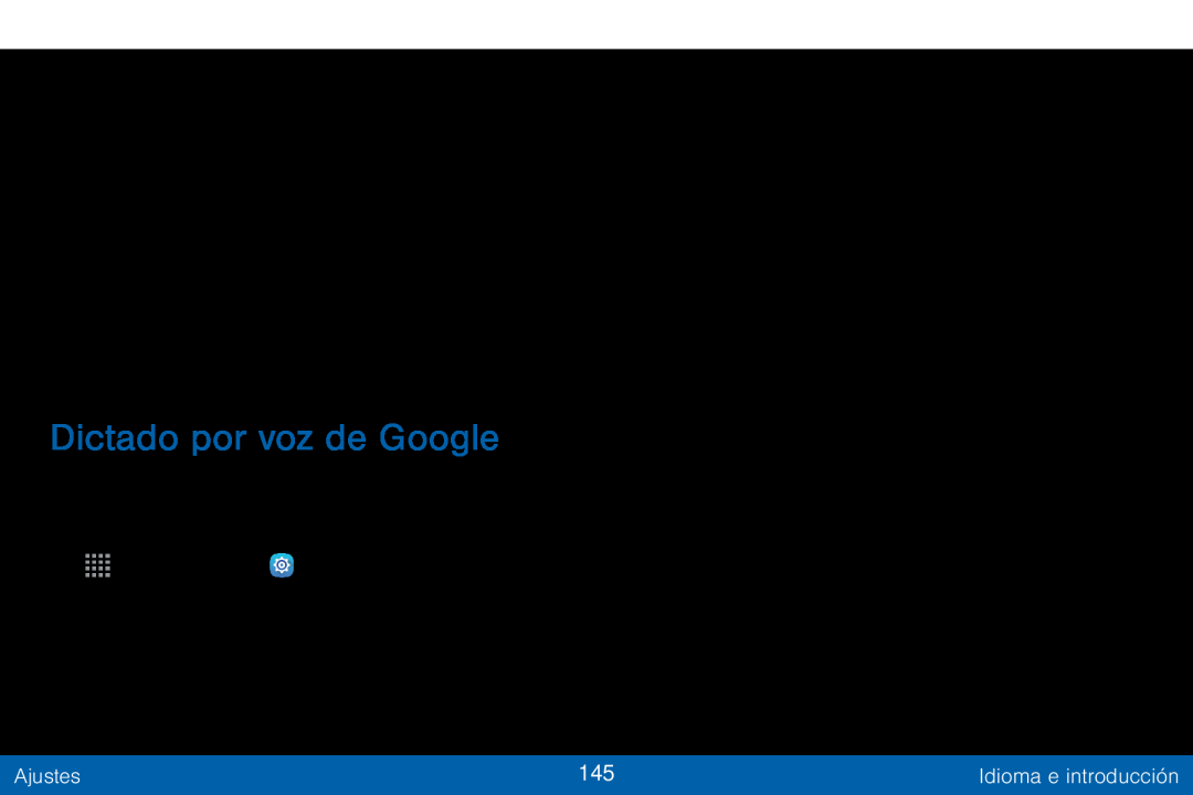 Dictado por voz de Google Galaxy Tab S 10.5 Verizon