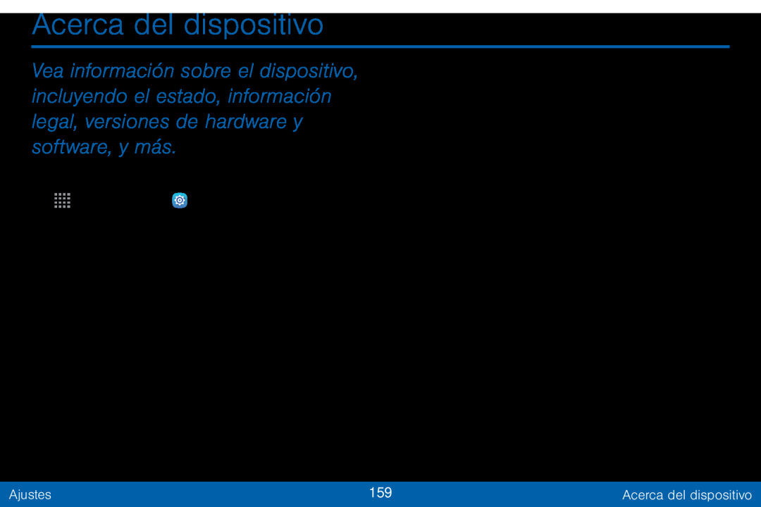 Acerca del dispositivo Galaxy Tab S 10.5 Verizon