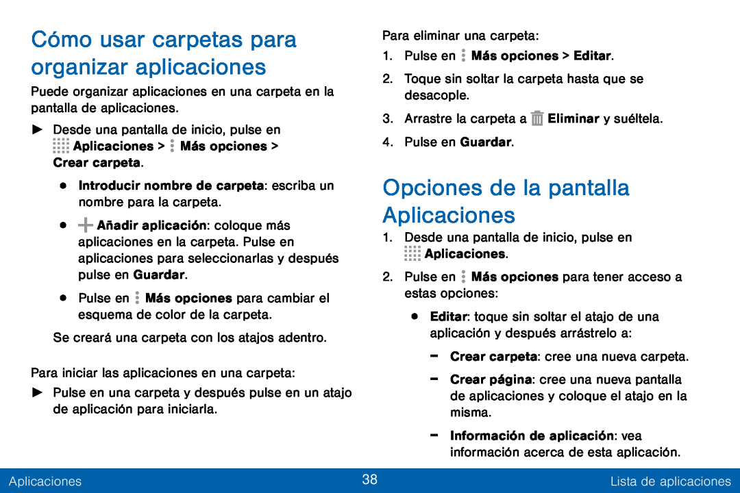 Cómo usar carpetas para organizar aplicaciones