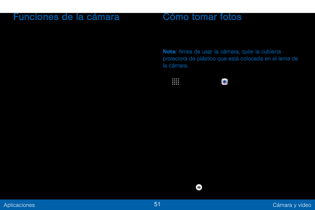 Funciones de la cámara Galaxy Tab S 10.5 Verizon