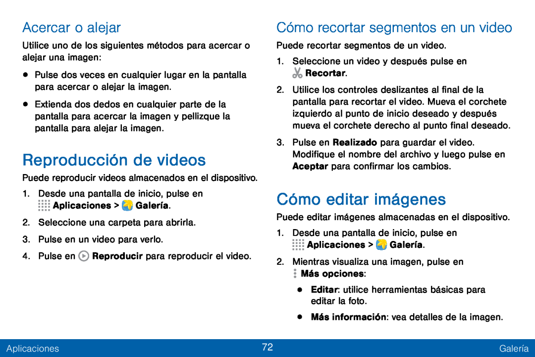 Acercar o alejar Cómo recortar segmentos en un video