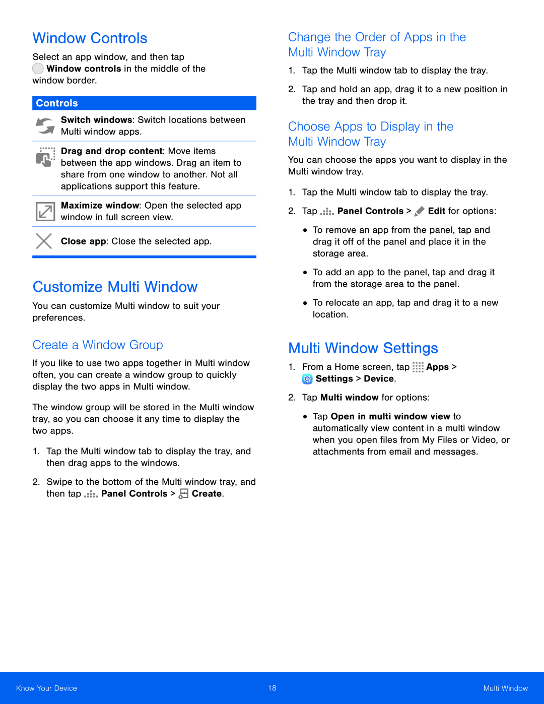 Multi Window Tray Galaxy Tab S 10.5 Wi-Fi