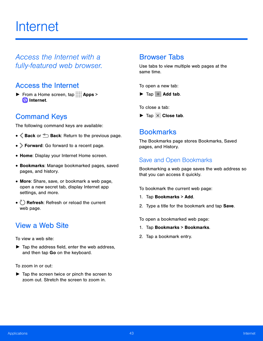 Command Keys Galaxy Tab S 10.5 Wi-Fi