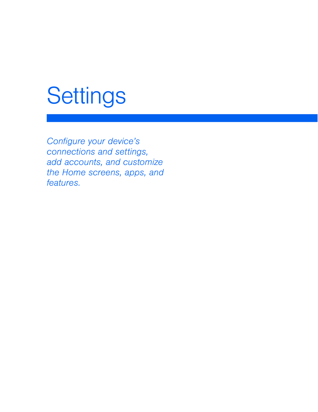 Settings Galaxy Tab S 10.5 Wi-Fi